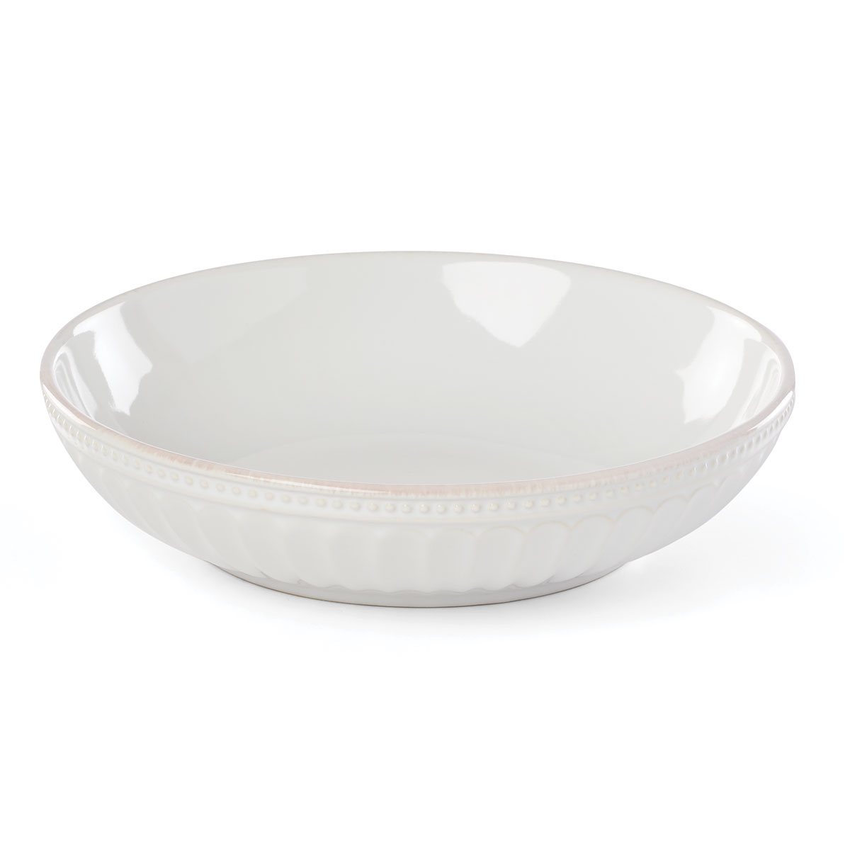 Lenox French Perle Groove White Dinnerware Pasta Bowl, Single