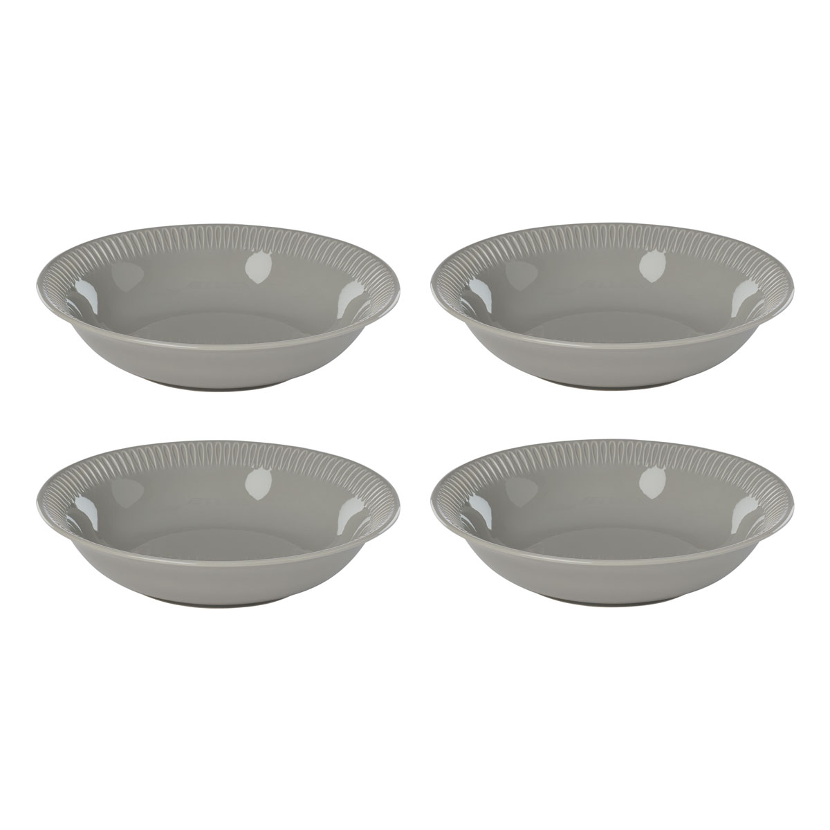 Lenox Profile Dinnerware Dinner Pasta Bowl Grey Set Of Four