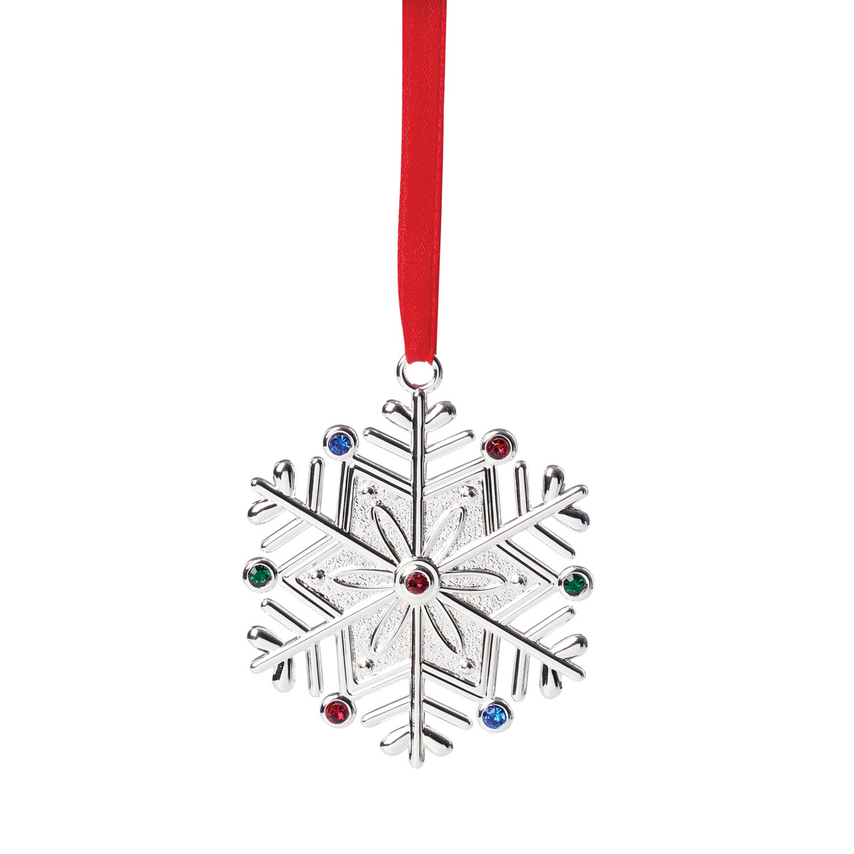 Lenox Christmas 2022 Snowflake Jeweled Charm Ornament