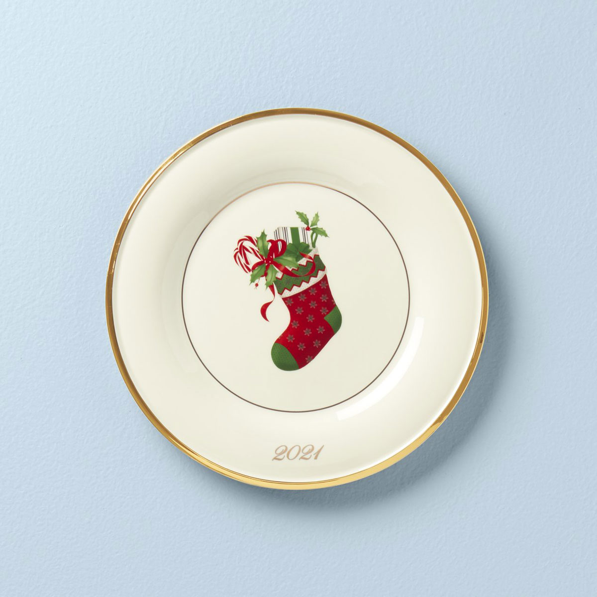Lenox 2021 Stocking Annual Accent Plate, Single