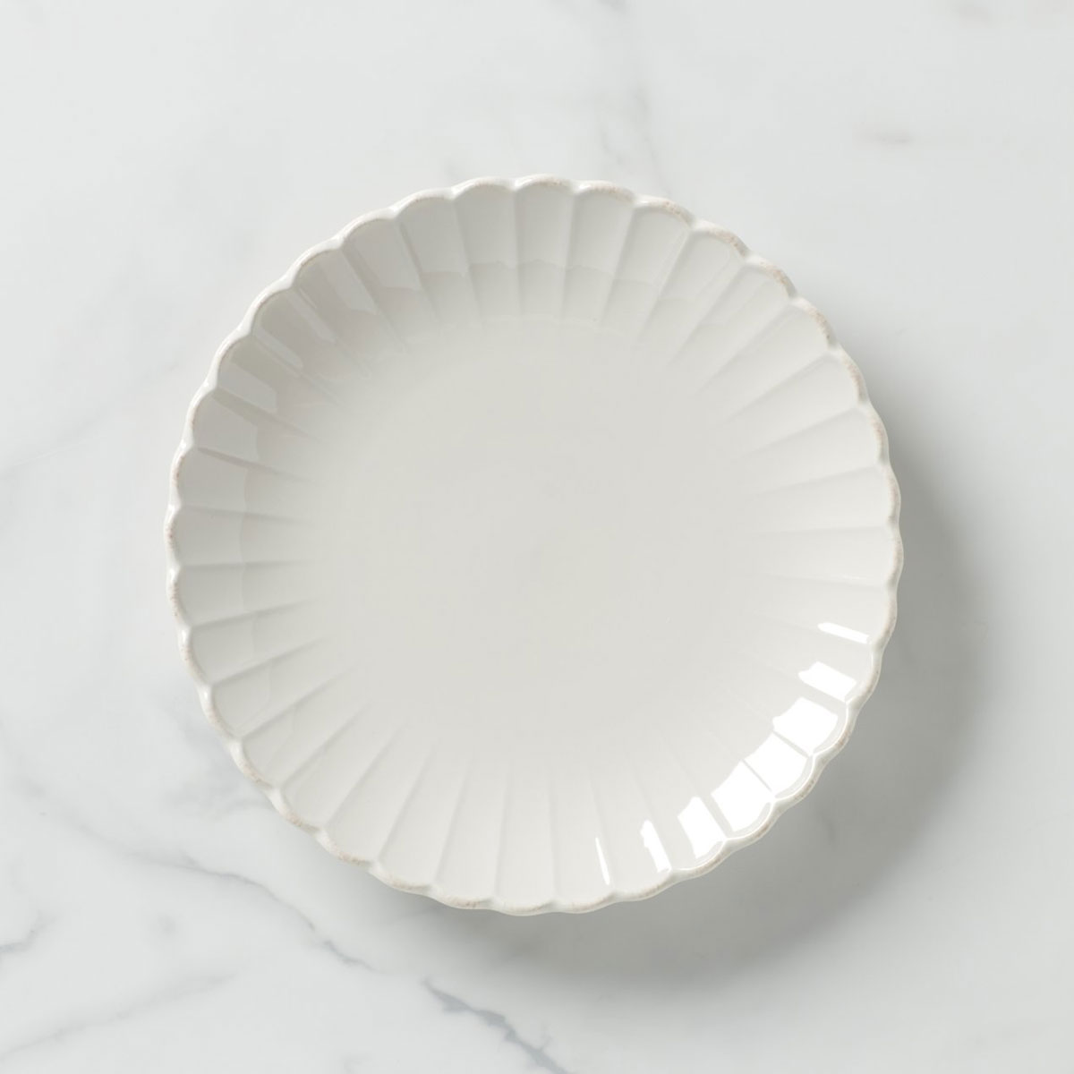 Lenox French Perle Scallop Dinner Plates, Set of 4