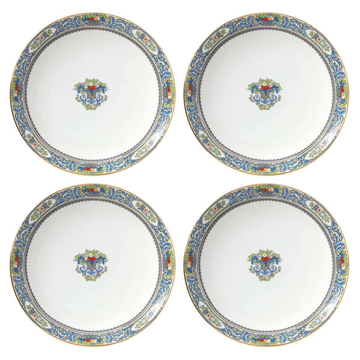 Lenox Autumn White China Dinner Plates Set of 4