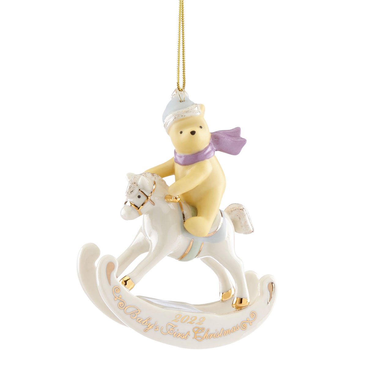 Lenox Christmas Disney 2022 Winnie the Pooh Baby's 1st Datted Ornament