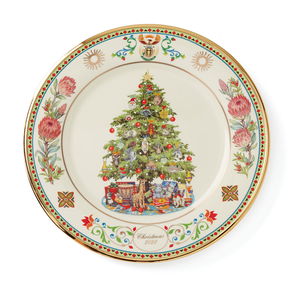 Lenox Christmas Trees Around the World Plate-South Africa 2022
