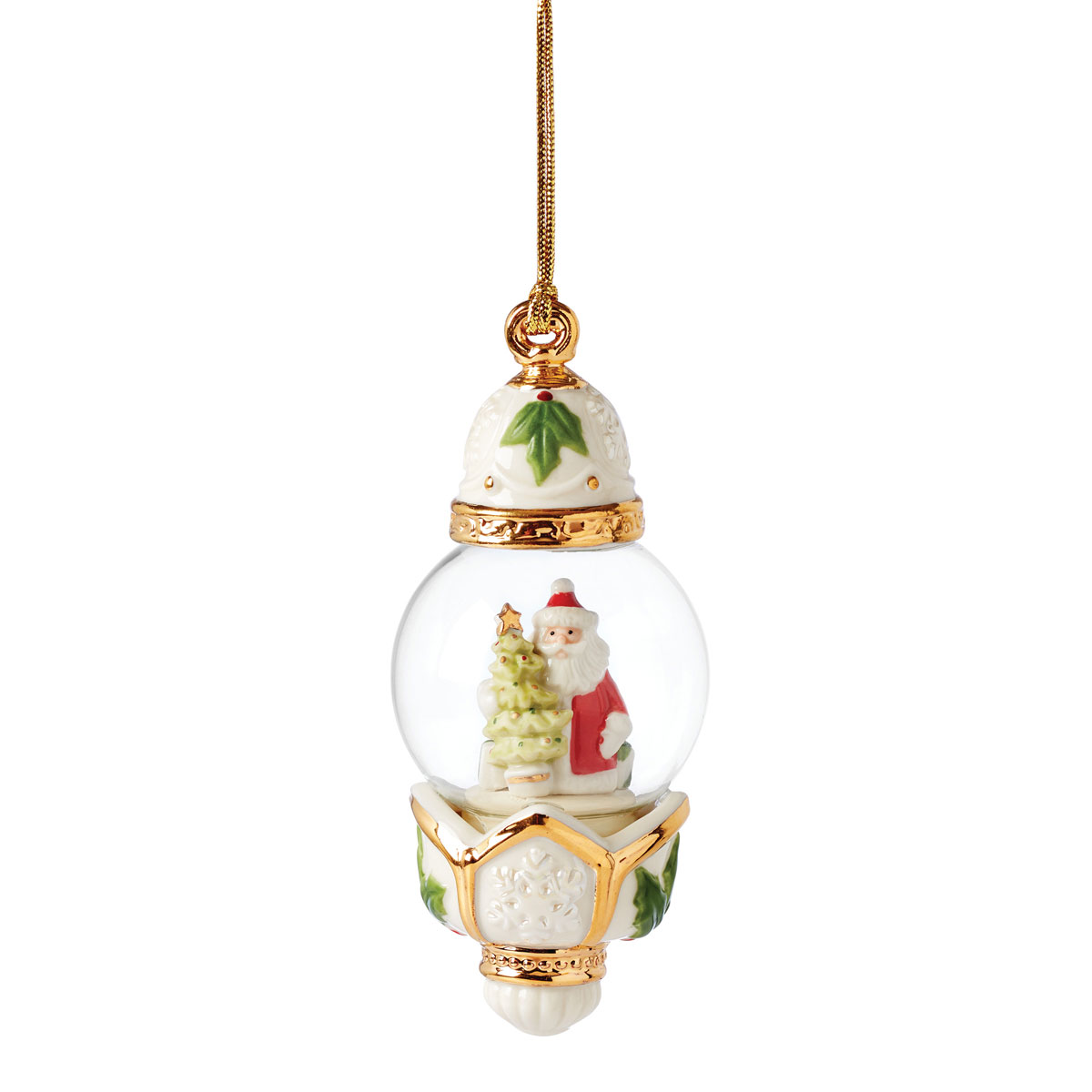 Lenox Christmas 2022 Santa Globe Ornament