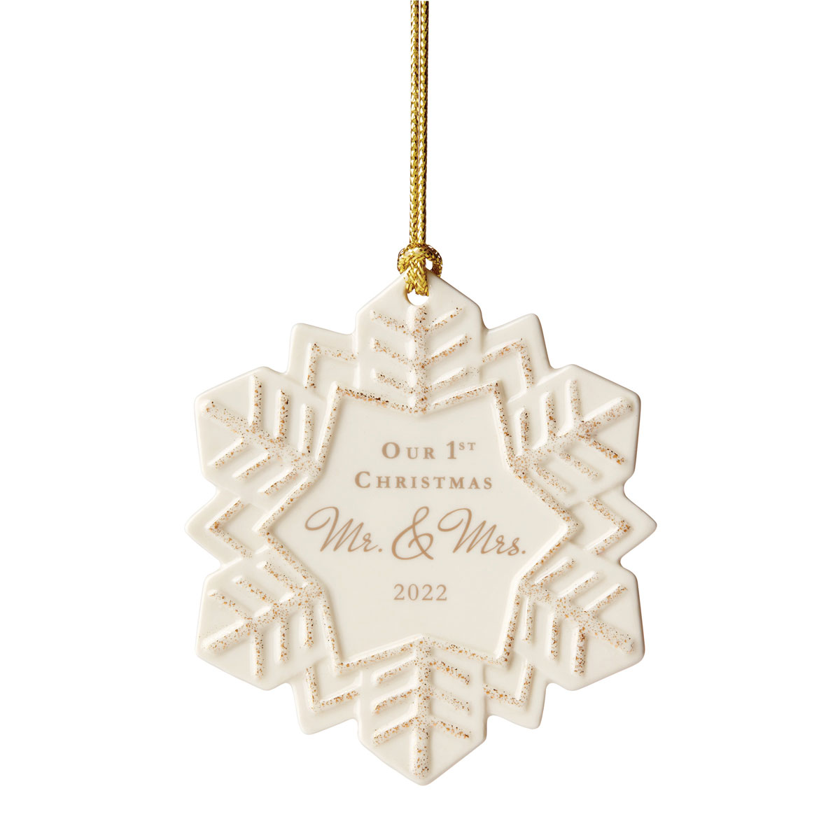 Lenox Christmas 2022 Our 1st Christmas Snowflake Dated Ornament