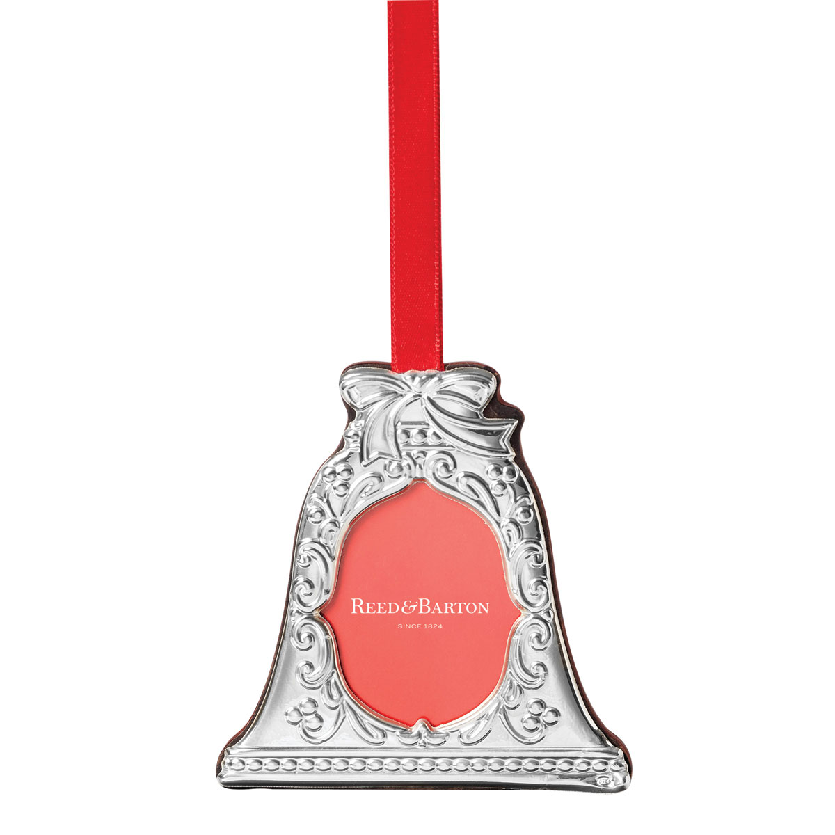 Reed And Barton Sterling Christmas Bell Frame Ornament