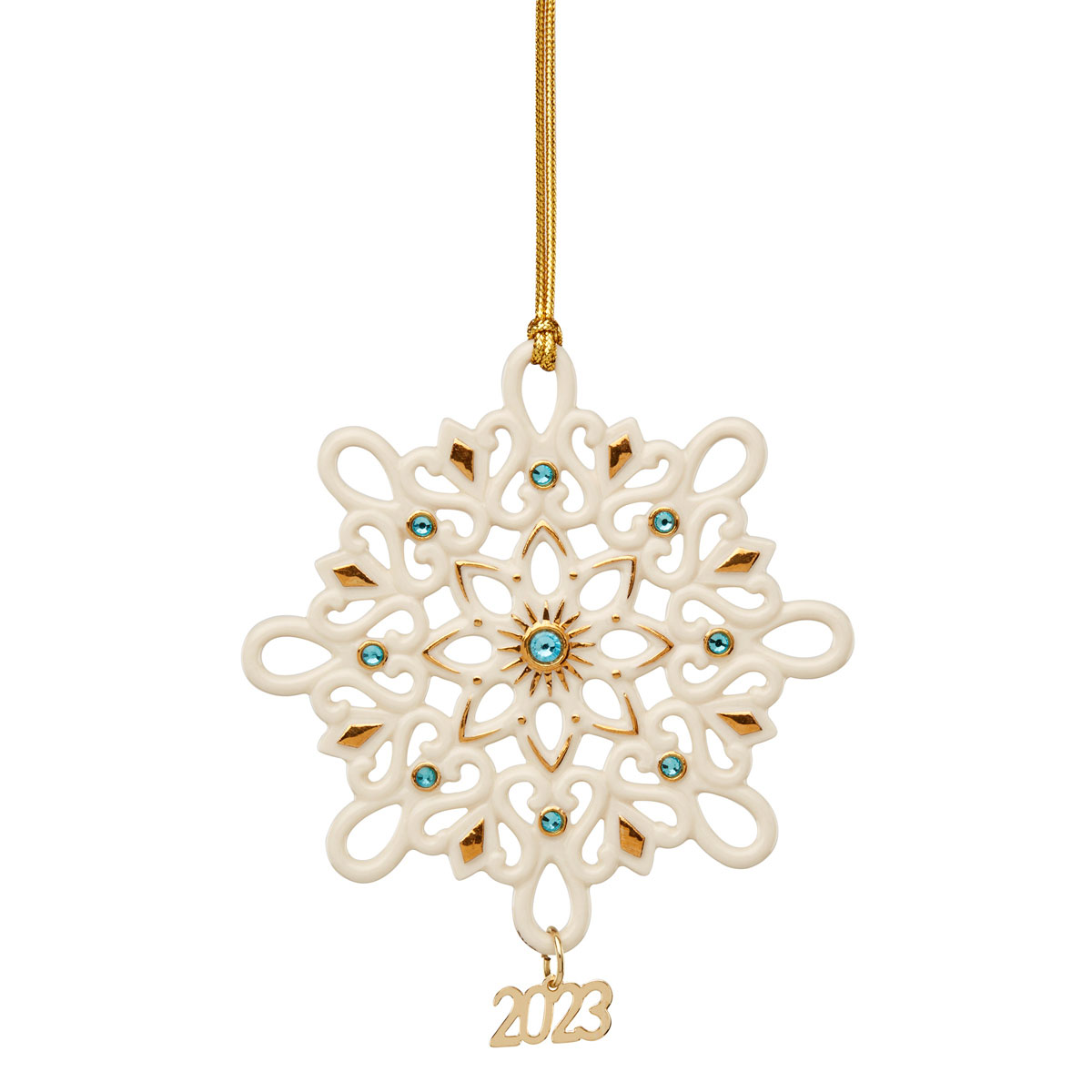 Lenox 2023 Annual Gemmed Snowflake Dated Ornament