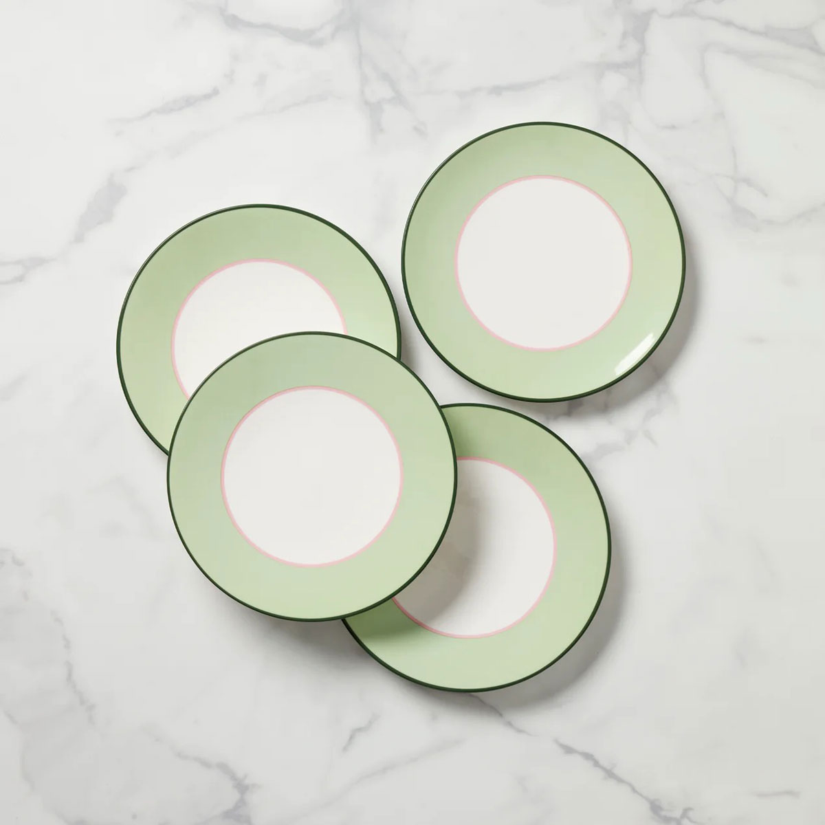 Kate Spade, Lenox Make It Pop Accent Plate Set of 4 Green, Pink