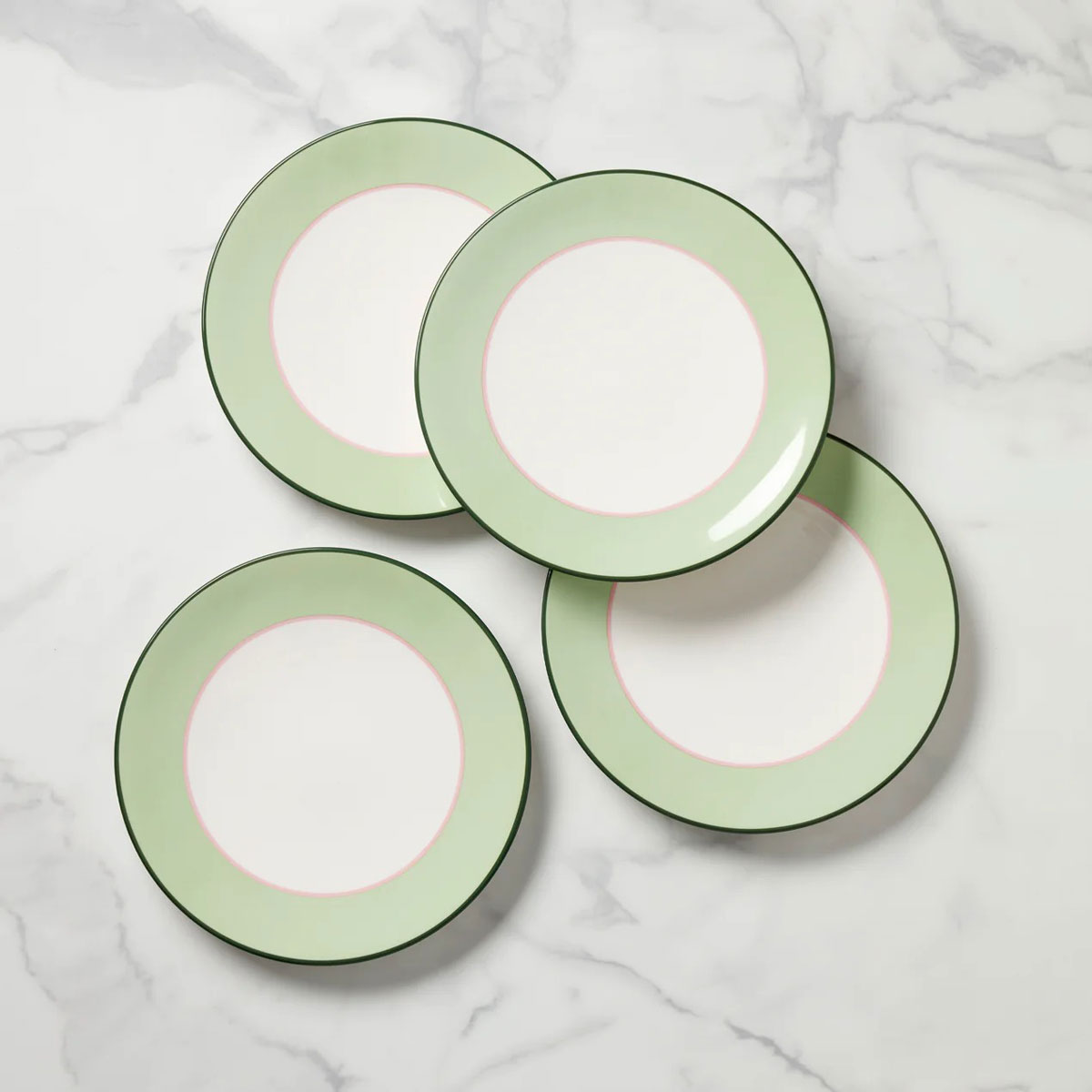 Kate Spade, Lenox Make It Pop Dinner Plate Set of 4 Green, Pink