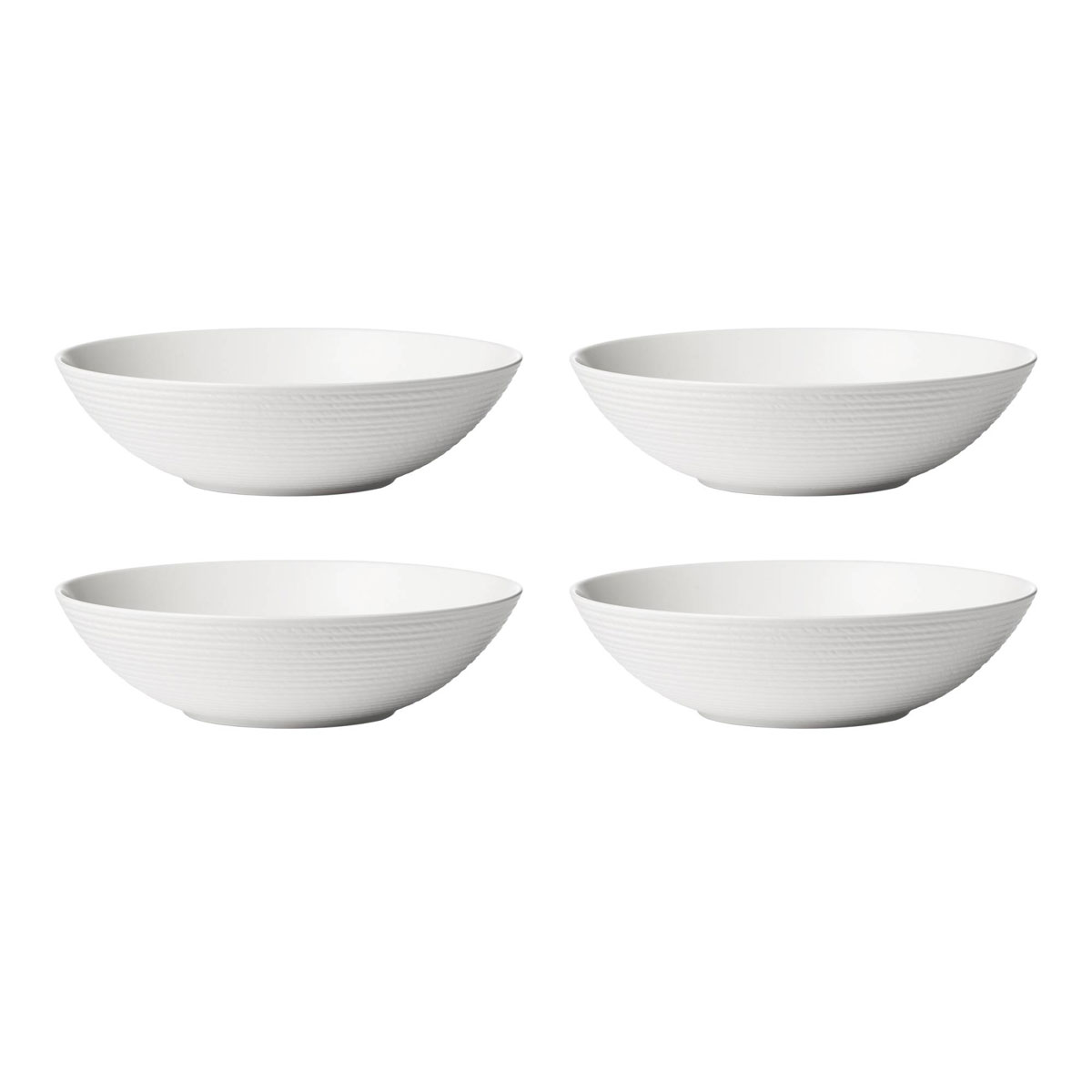 Lenox LX Collective White Low Bowls, Set of 4