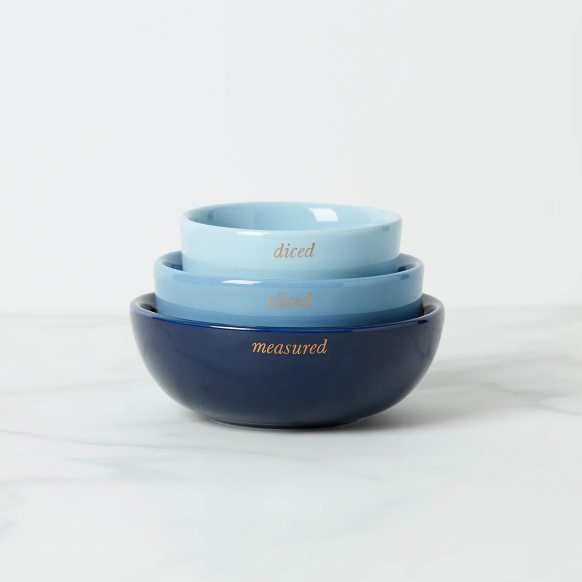 Kate Spade, Lenox Make It Pop Prep Bowls Set of 3 Shades of Blue