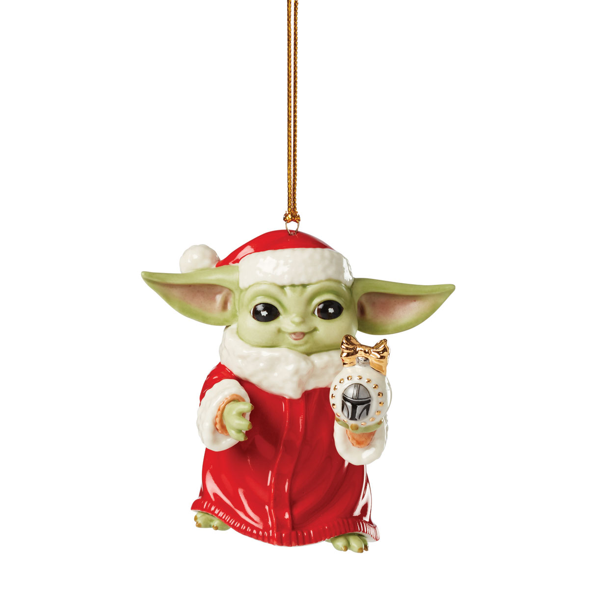 Lenox Disney Star Wars Baby Yoda, Grogu Santa Ornament