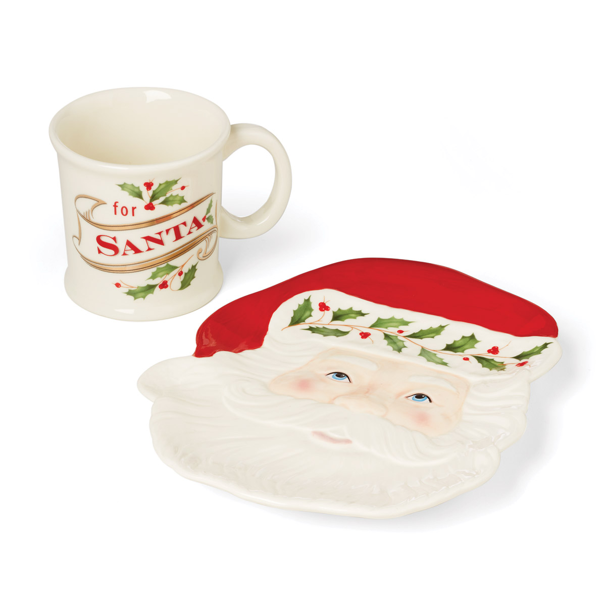 Lenox China Holiday 2-Piece Cookies For Santa Set