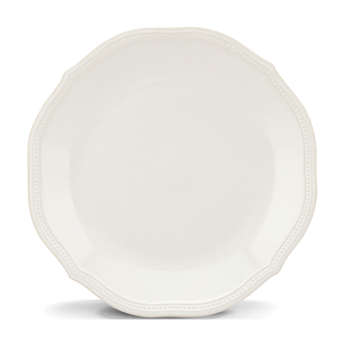Lenox French Perle Bead White China Dinner Plate, Set of 4