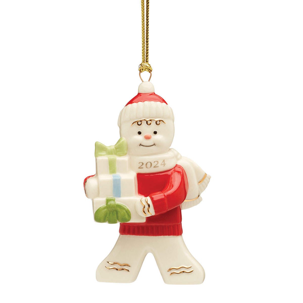 Lenox 2024 Gingerbread With Gifts Ornament