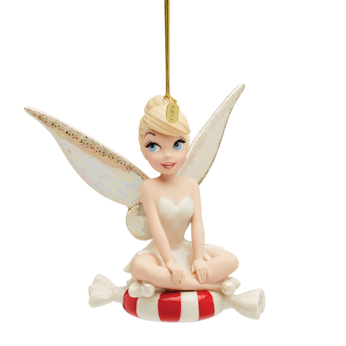 Lenox 2024 Tinker Bell On Peppermint Ornament