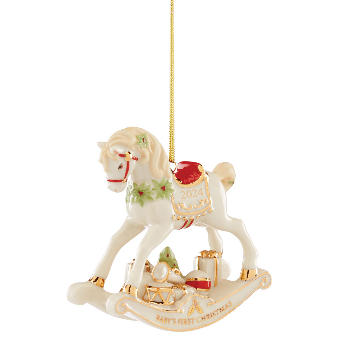 Lenox 2024 Vintage Rocking Horse Ornament