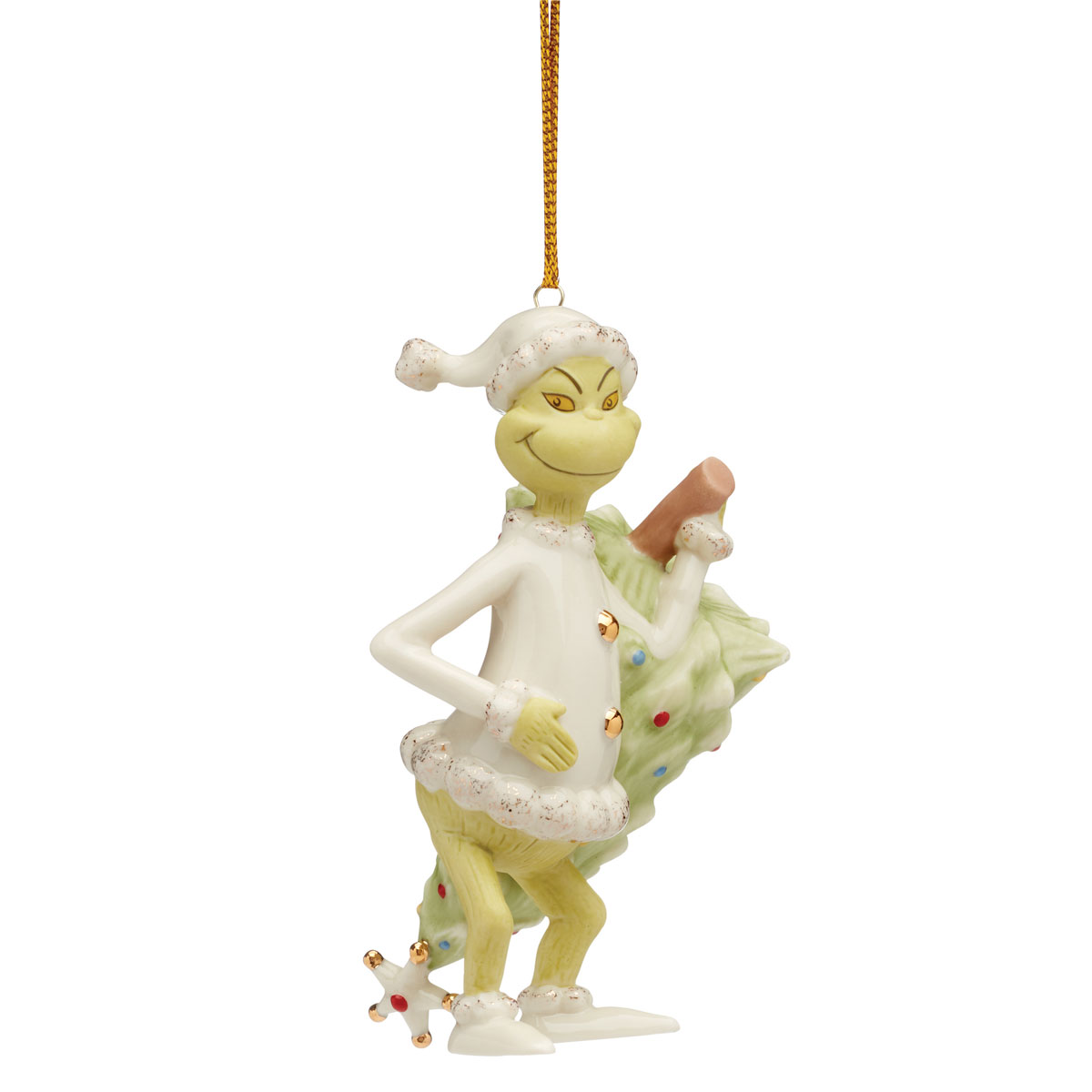 Lenox 2024 Grinch Stealing Tree Ornament