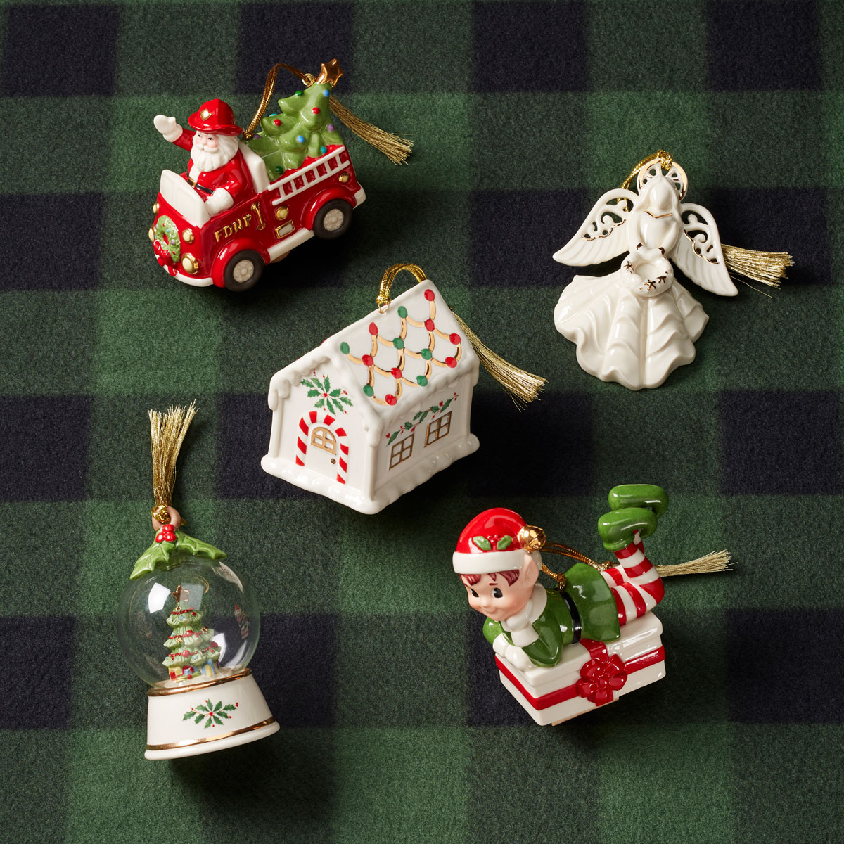 Lenox 2024 Holiday Accent Gingerbread House Ornament