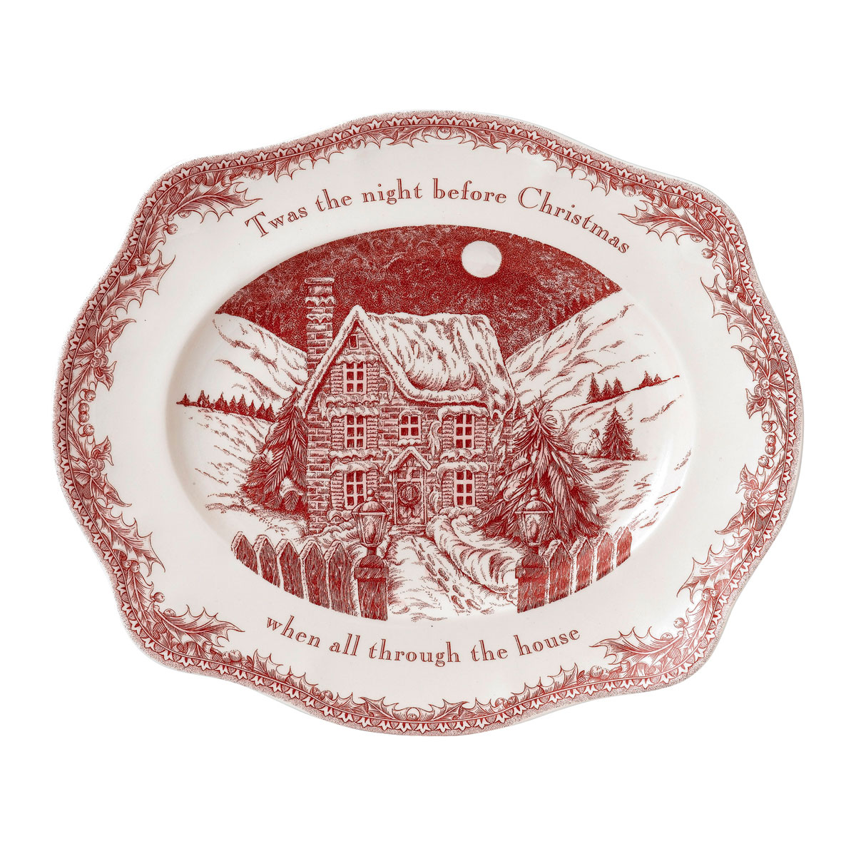 Johnson Brothers Twas The Night Oval Platter