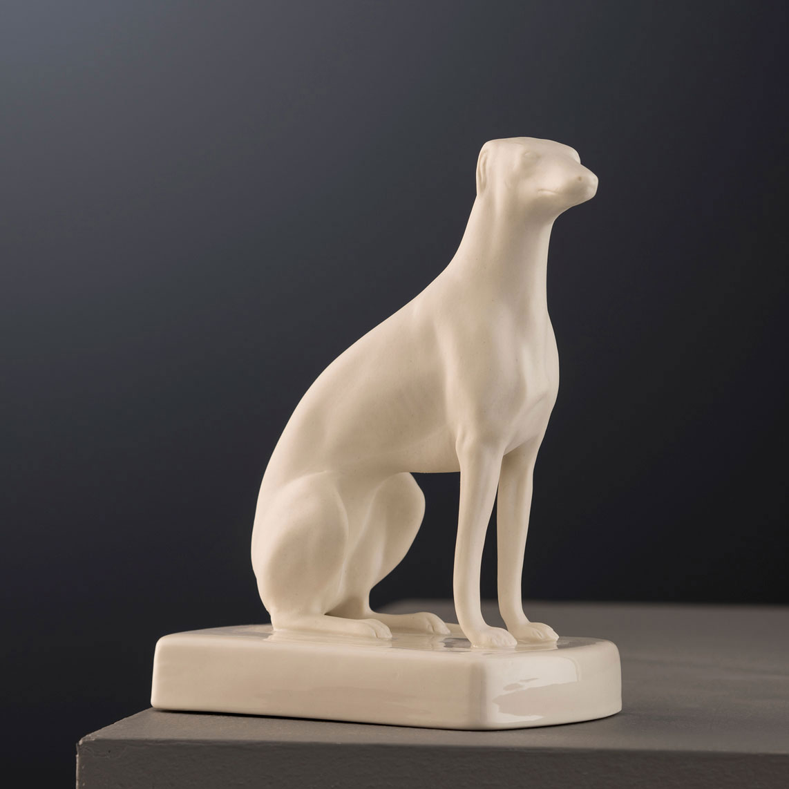 Belleek Masterpiece Collection Female Greyhound Sitting Limited Edition