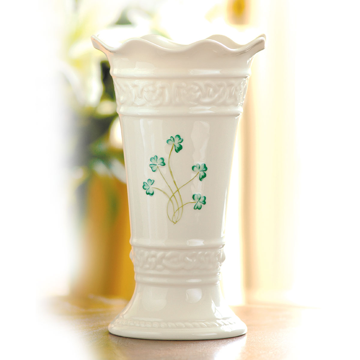 Belleek China Tara 10" Vase