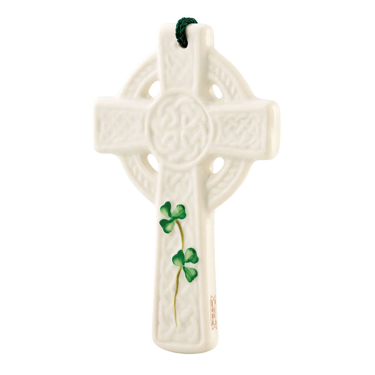 Belleek Saint Kierans Celtic Cross Ornament