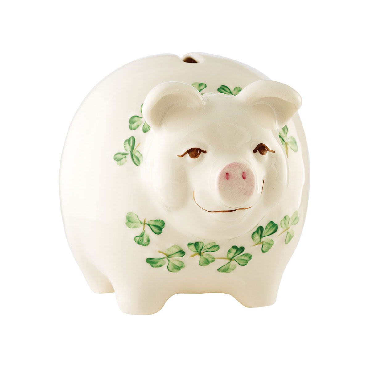 Belleek China Piggy Bank