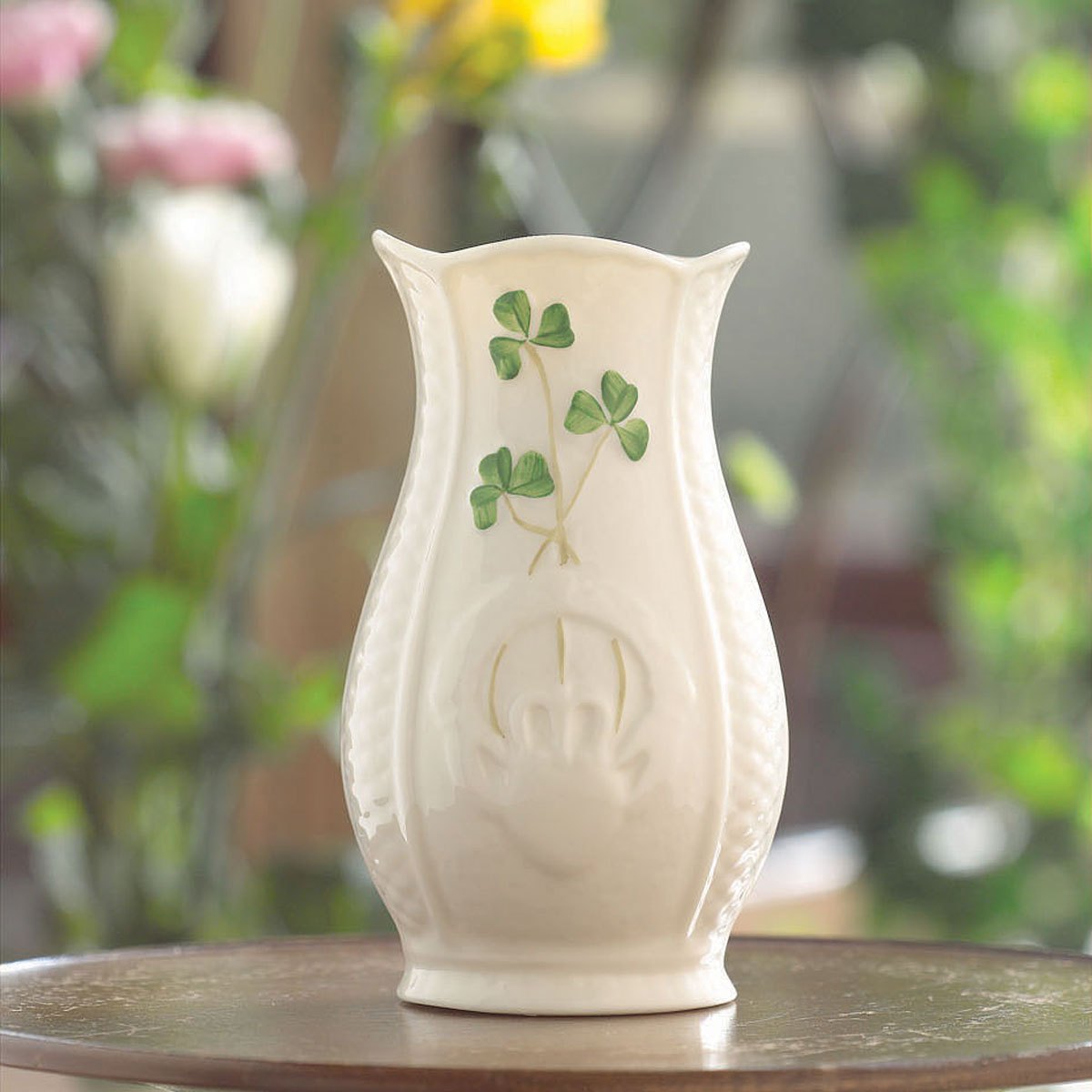 Belleek China Mini Gaelic Vase