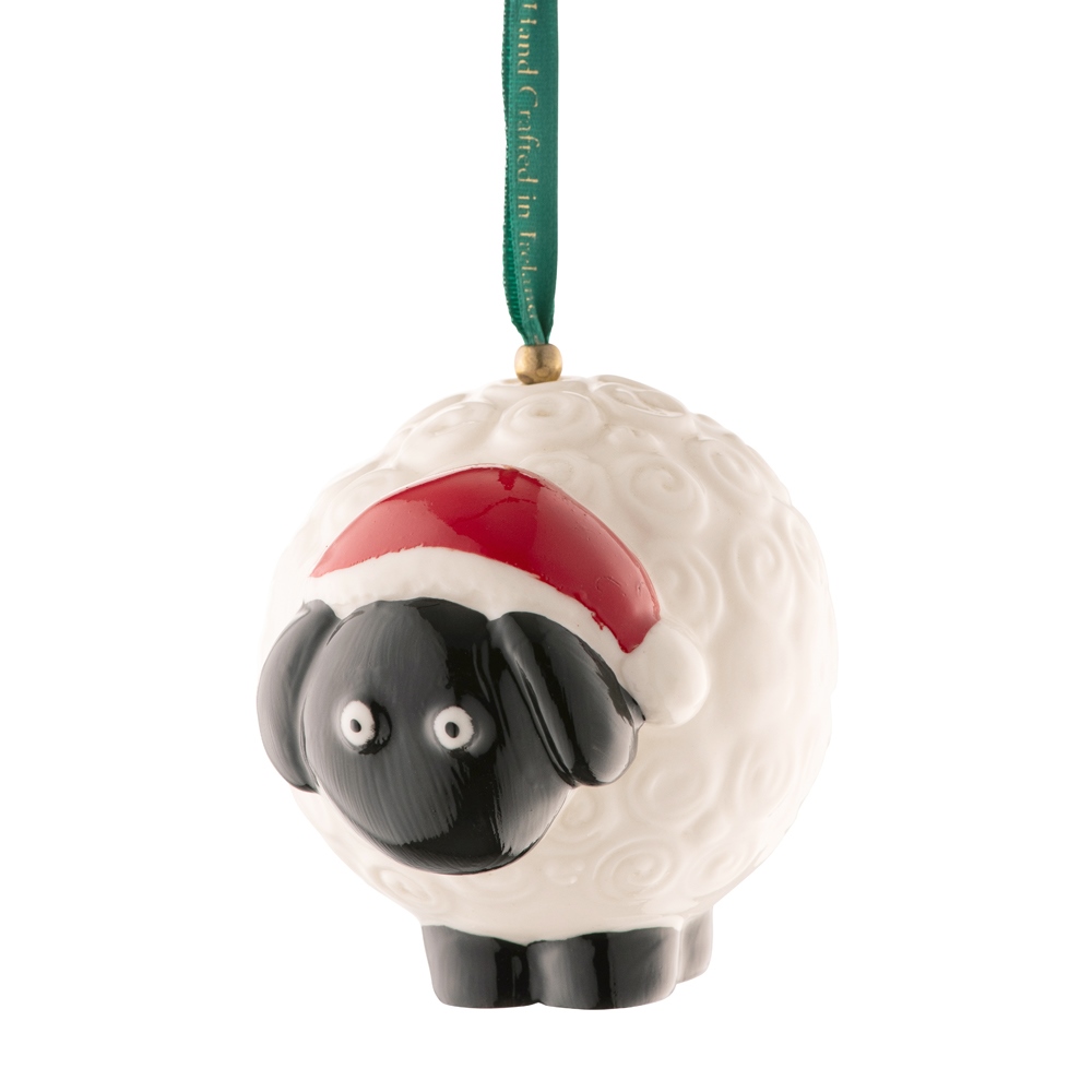 Belleek China Sheep Ornament