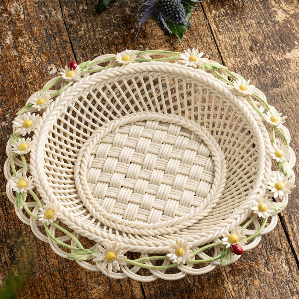 Belleek China Daisy Chain Annual Basket 2024, Limited Edition