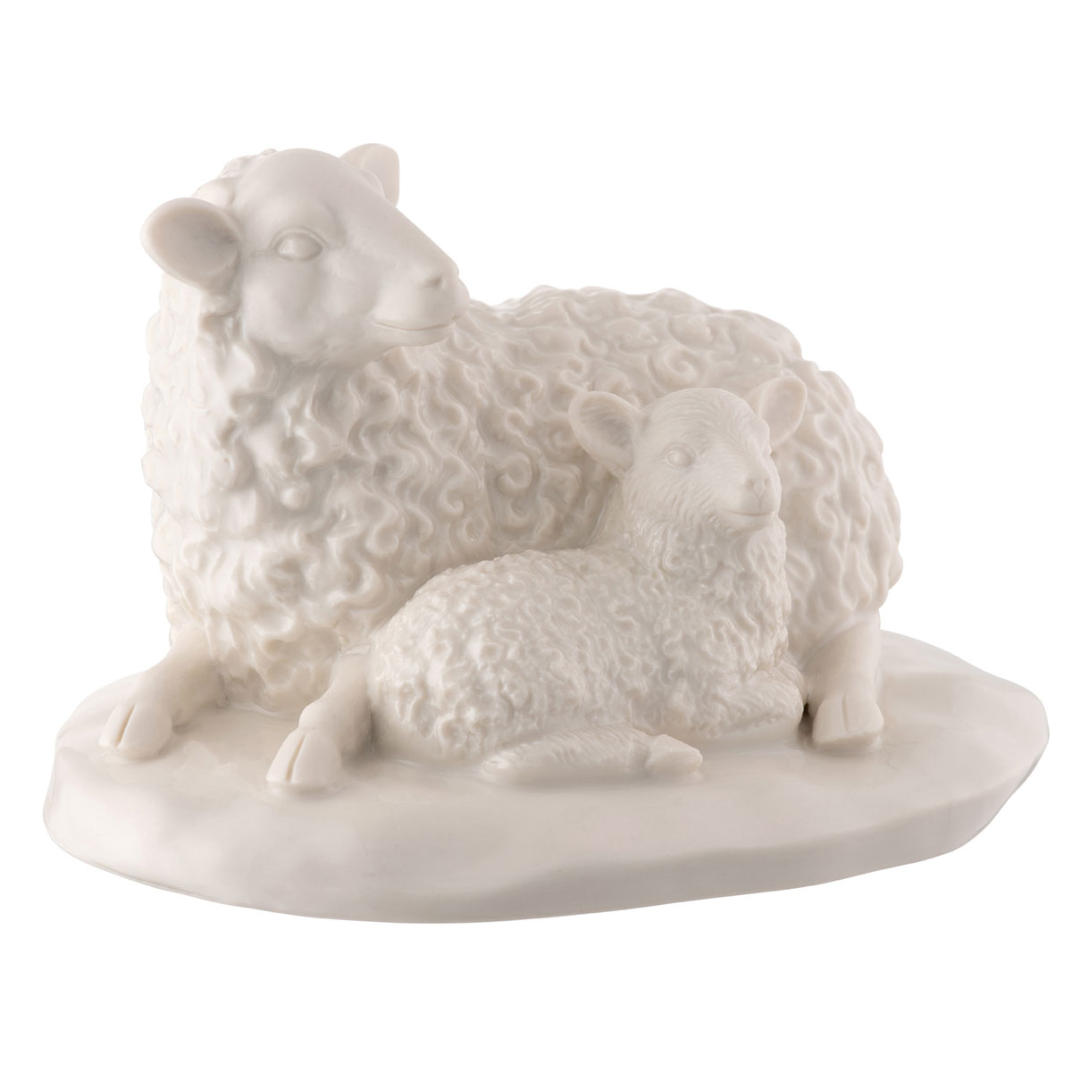 Belleek Sheep and Lamb Figurine