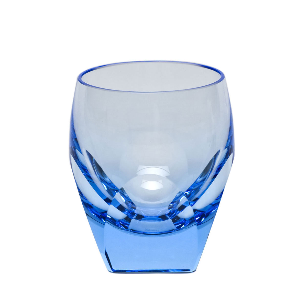 Moser Crystal Bar Shot Glass 1.5 Oz. Aquamarine