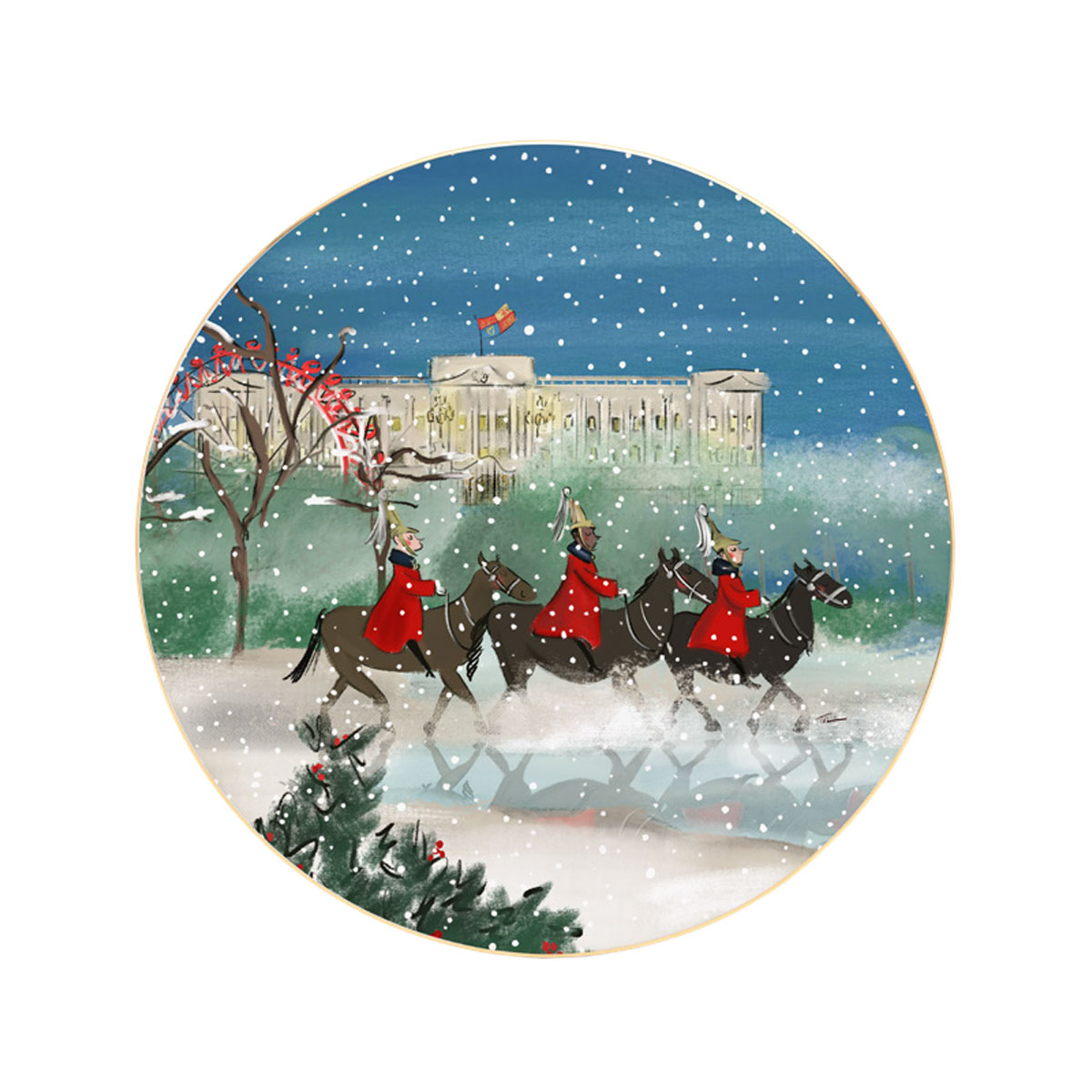 Halcyon Days Life Guards in the Snow 10" Coupe Plate