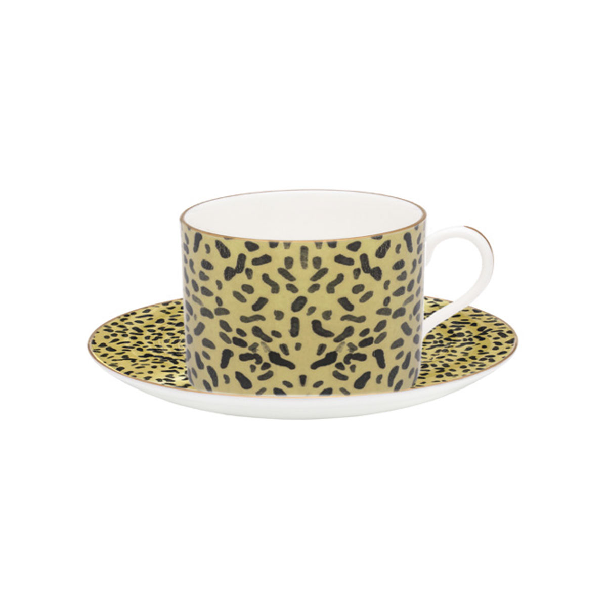 Halcyon Days Leopard Teacup and Saucer