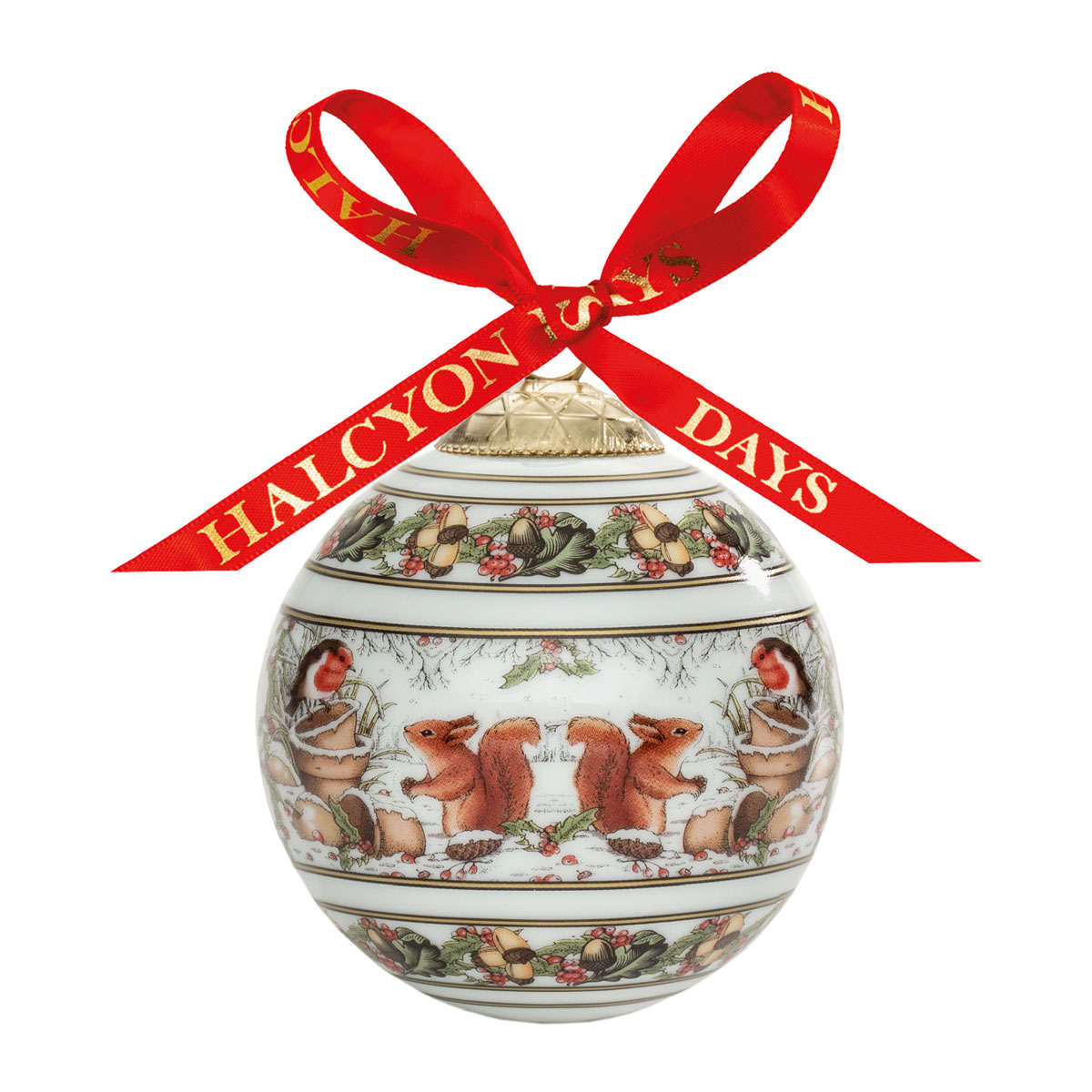 Halcyon Days Woodland in the Snow Bauble Ornament