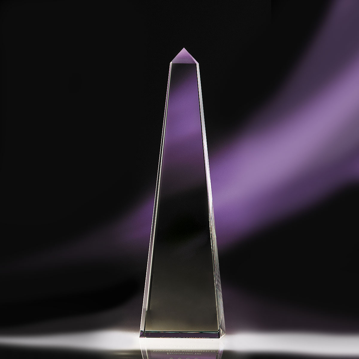 Crystal Blanc, Personalize! 6" Optical Obelisk