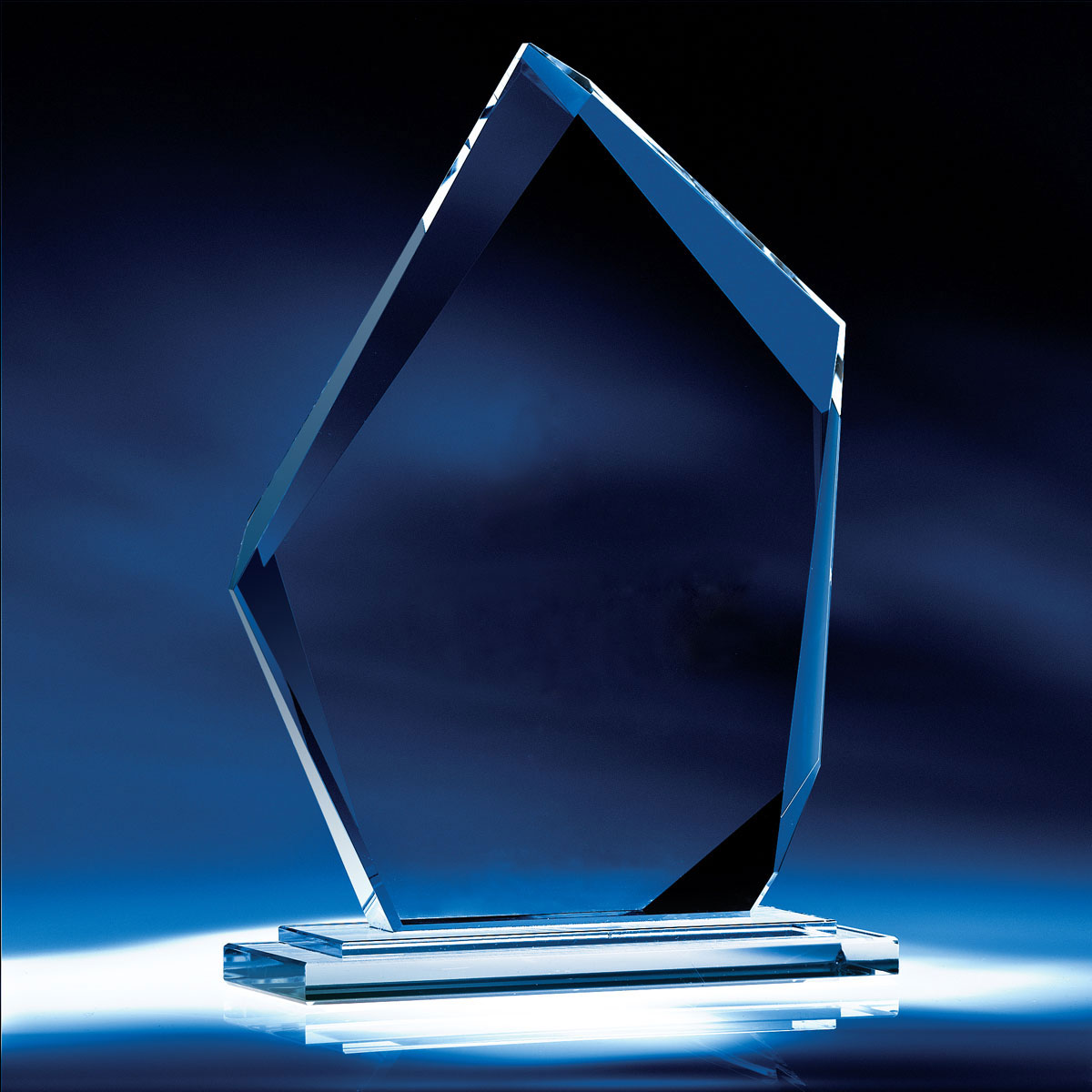 Crystal Blanc, Personalize! 6" Crystal Summit Award w/ wood base