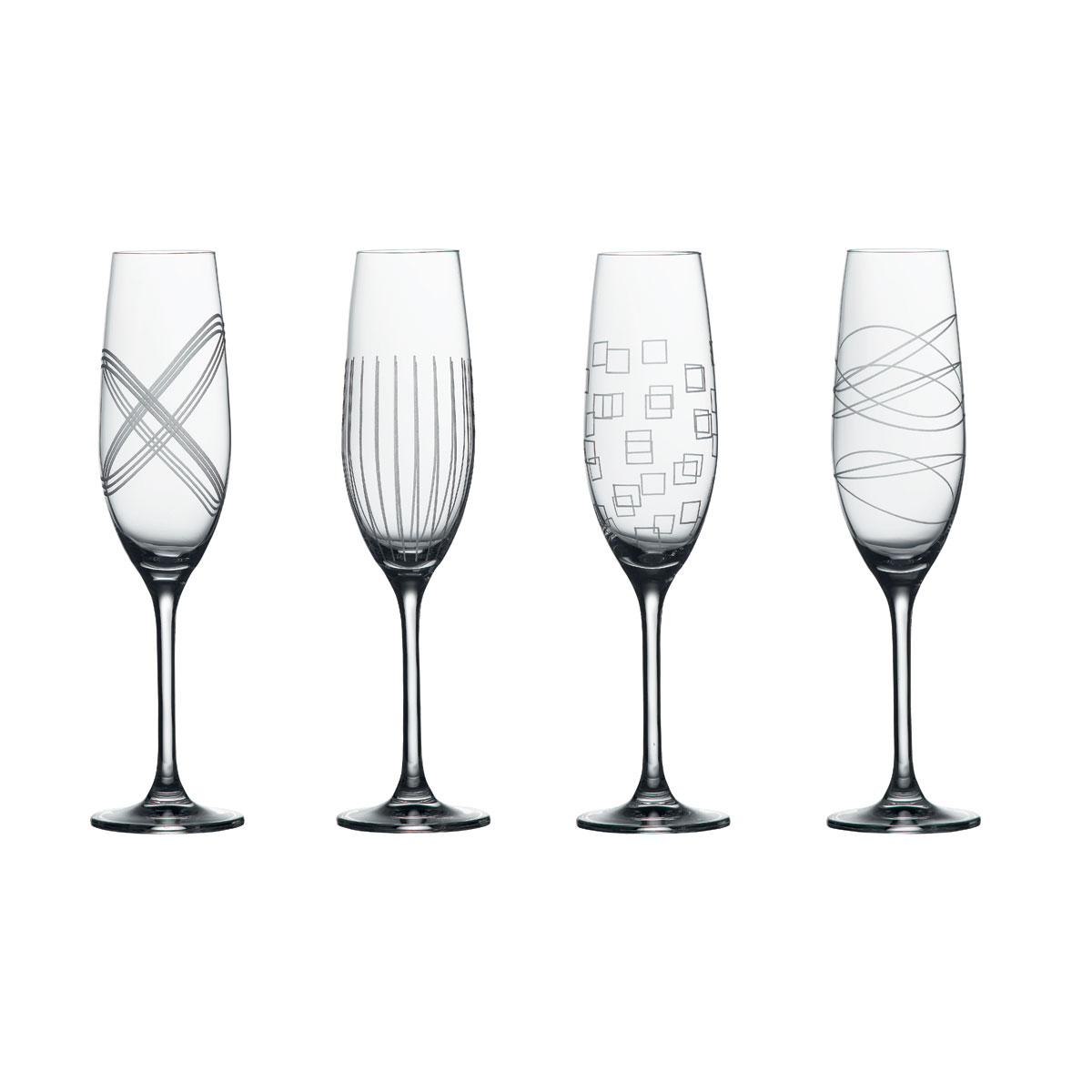 Royal Doulton, Party Crystal Flute, Set of 4