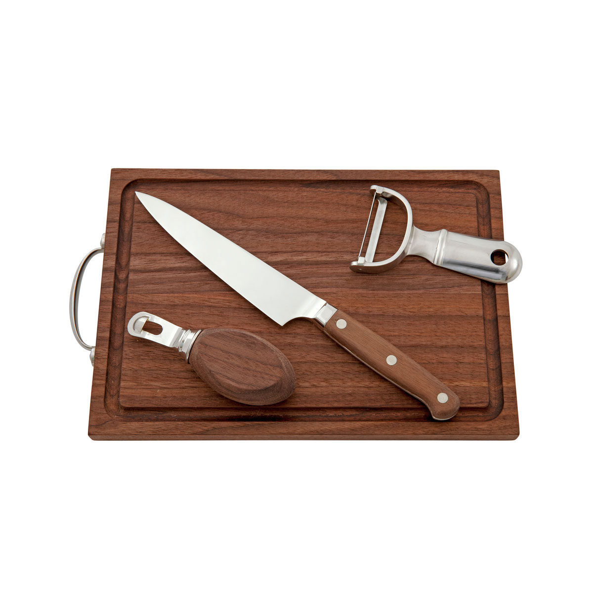 Crafthouse by Fortessa Professional Barware Tool Set (Bar Knife, Bar Board, Peeler, Channel Knife)