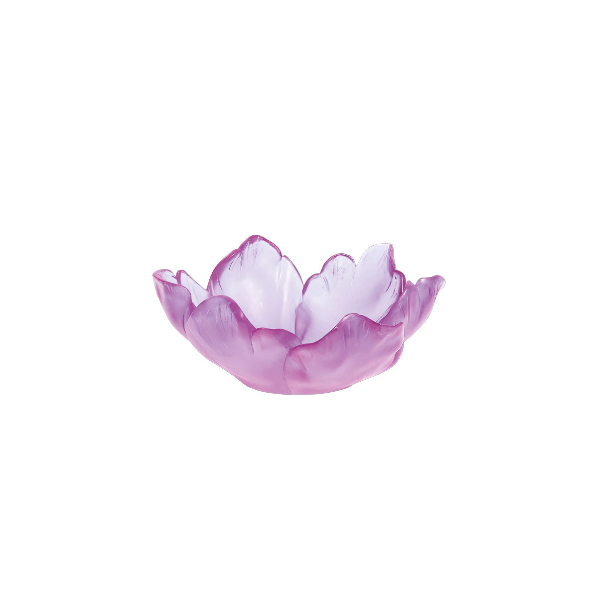 Daum 6.3" Tulip Bowl in Ultraviolet