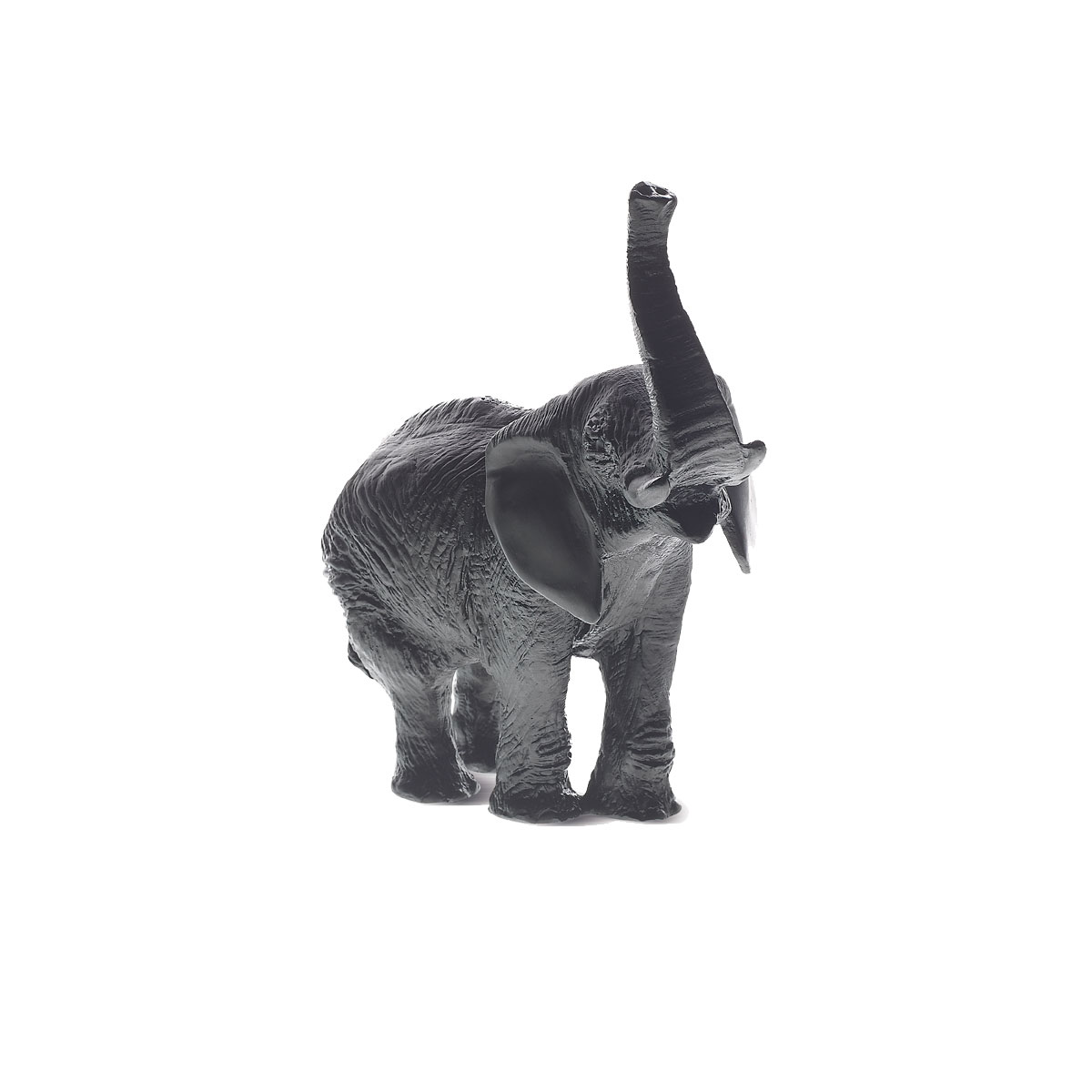 Daum Black Elephant by Jean-Francois Leroy Sculpture