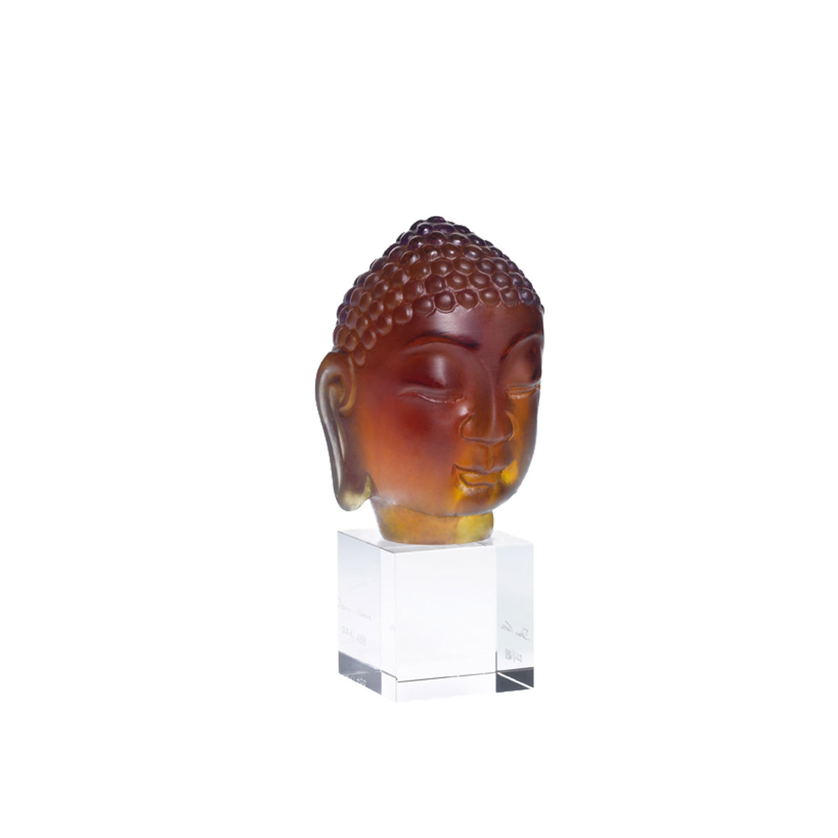 Daum Little Buddha in Ochre, Limited Edition Sculpture