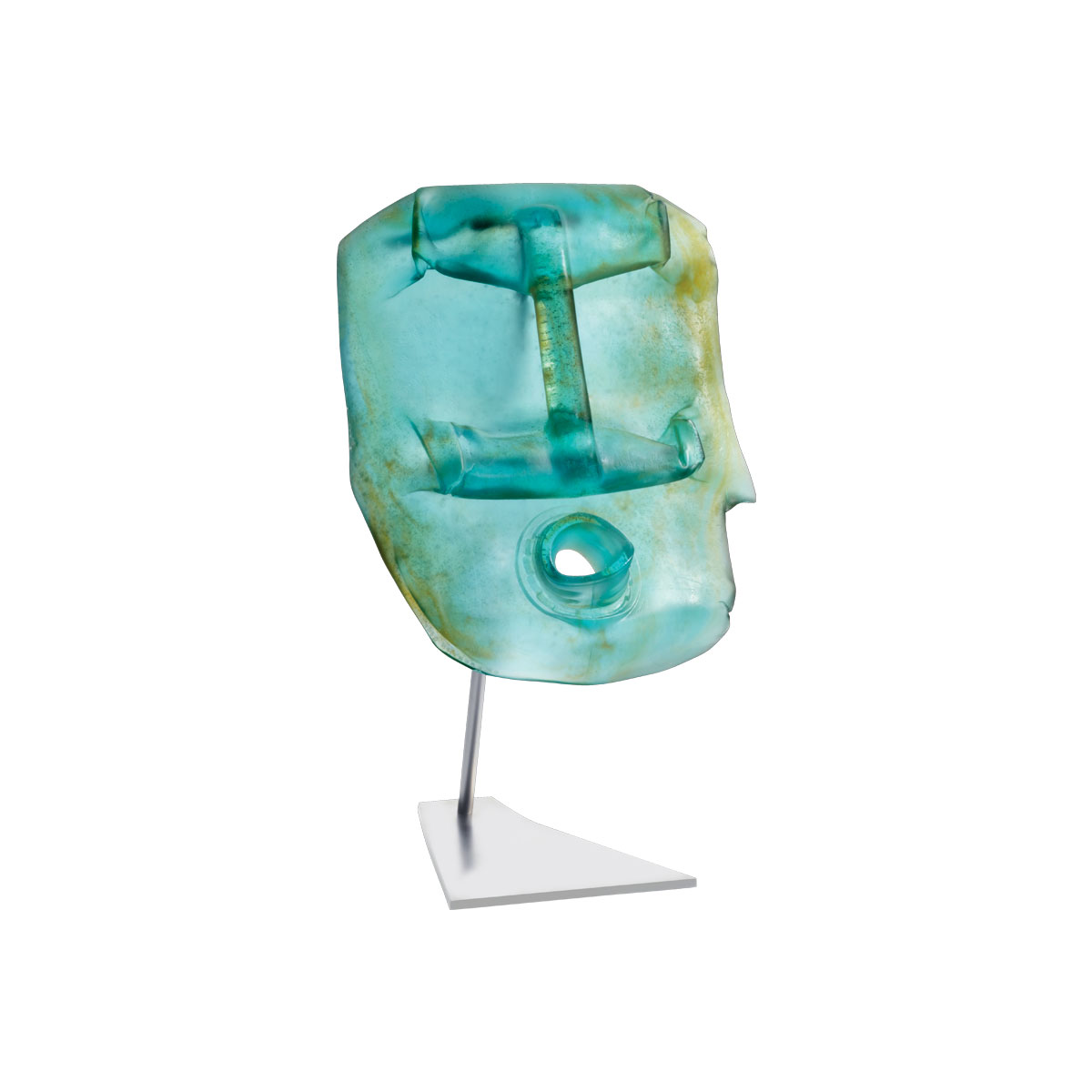 Daum Oil Head in Blue by Romuald Hazoume, Limited Edition Sculpture