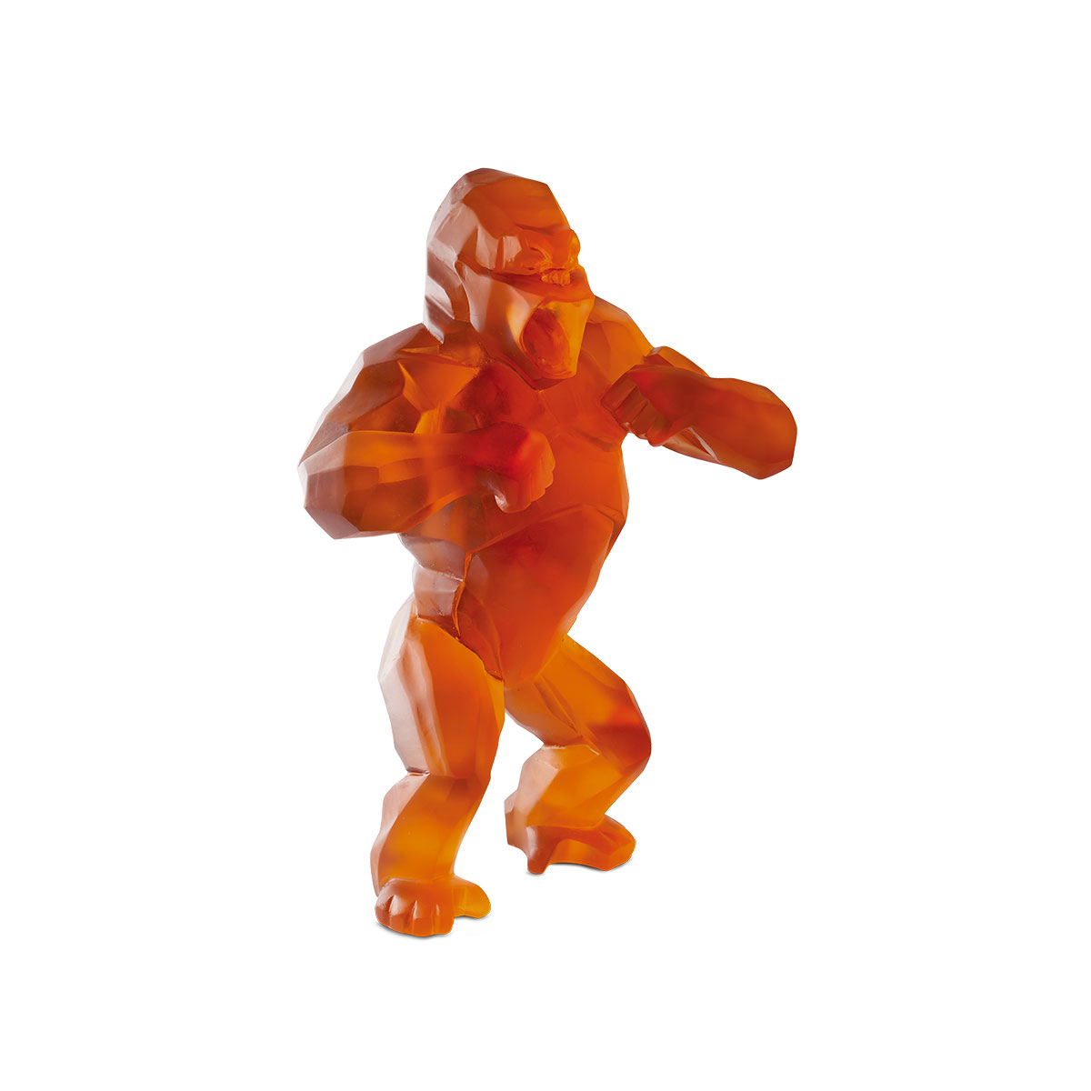 Daum Wild Kong in Orange by Richard Orlinski, Limited Edition Sculpture