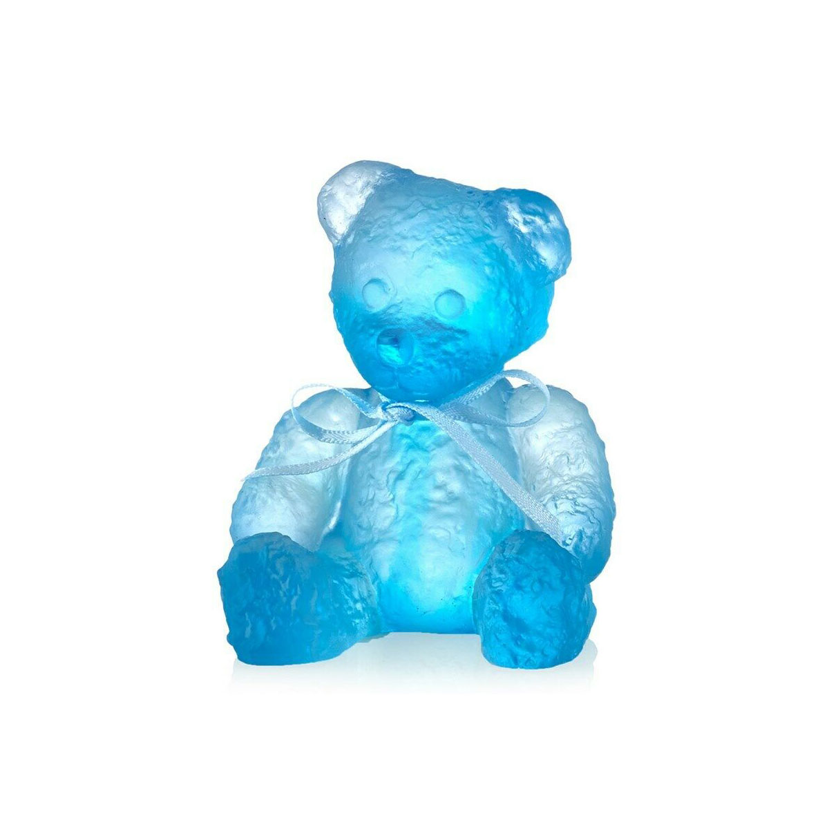 Daum Blue Mini-Doudours, Teddy Bear by Serge Mansau Sculpture