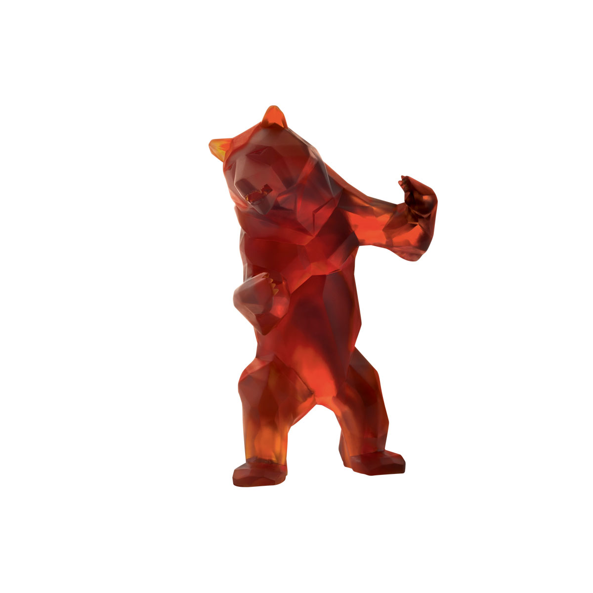 Daum Wild Bear in Dark Amber by Richard Orlinski, Limited Edition Sculpture