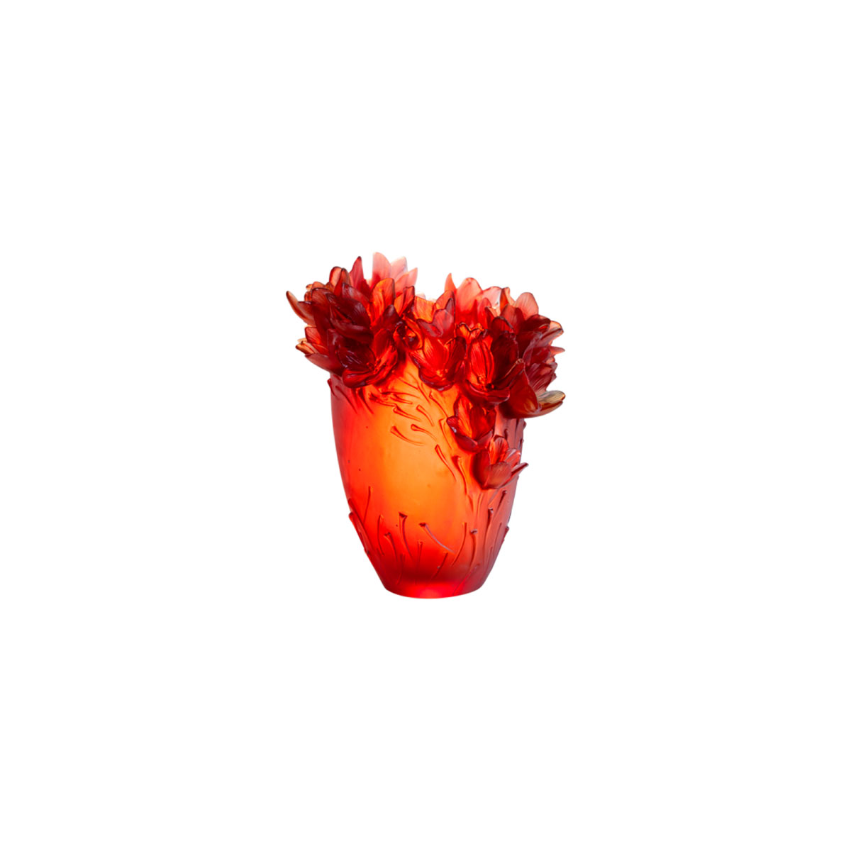 Daum 13.8" Saffron Vase