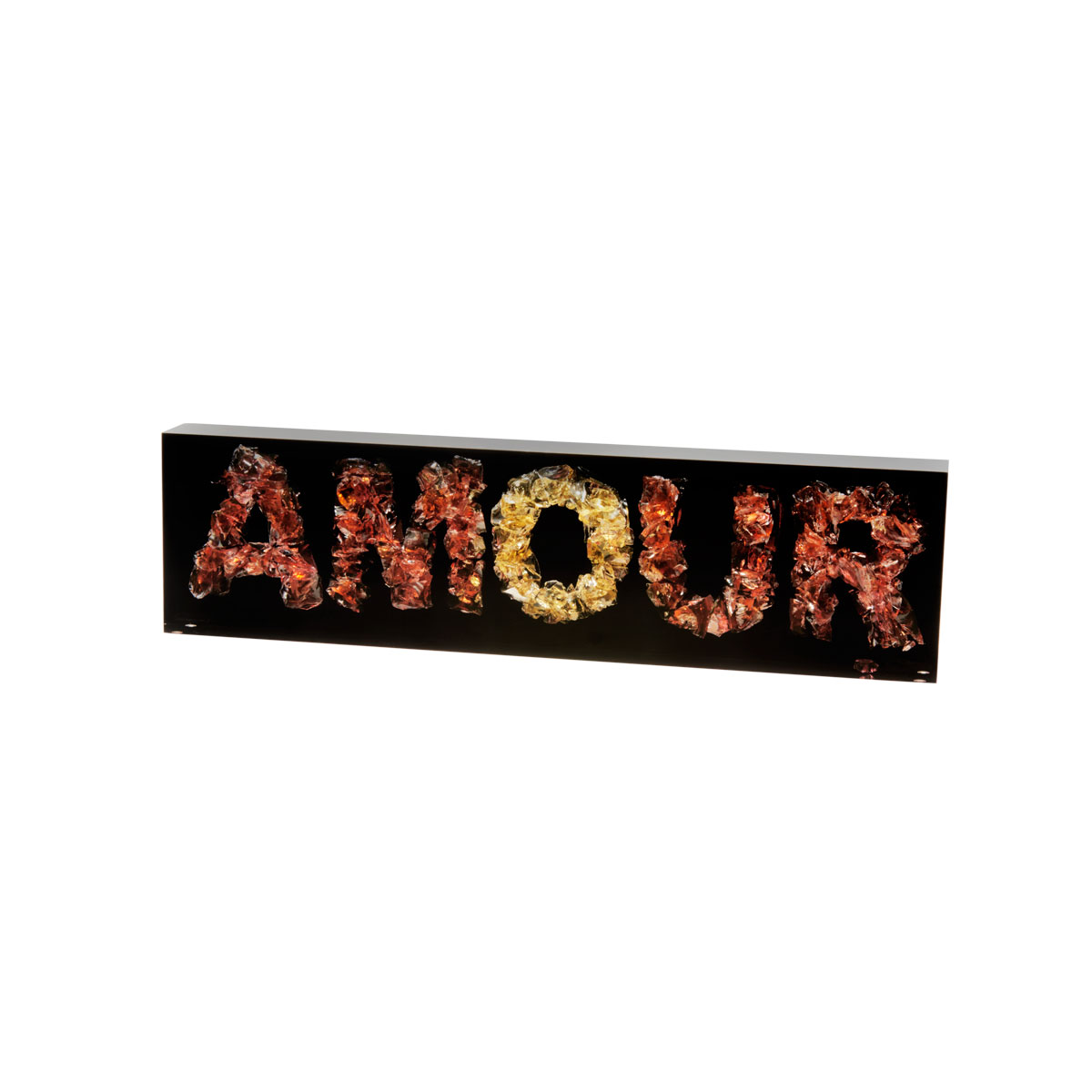 Daum "Amour" by Richard Woleck and Jean-Francois Bollie, Limited Edition Sculpture